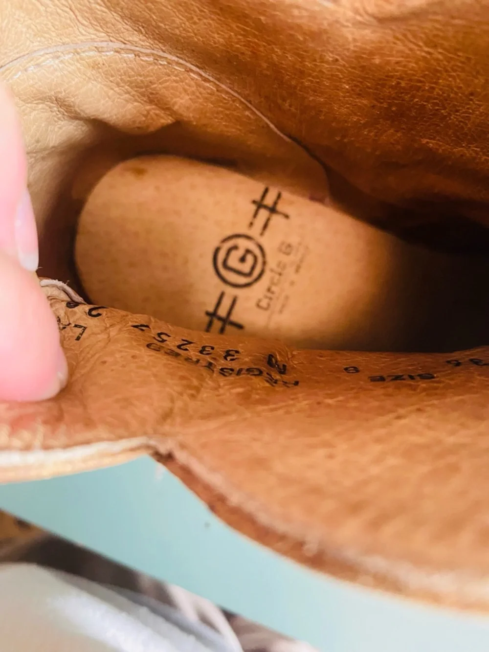 Corral Circle G Distressed Chocolate Women's 8 Ankle Boots Booties Pull on L5236 - Picture 9 of 12